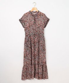 組曲 【先行予約】インプレッションフラワープリント フレアワンピース