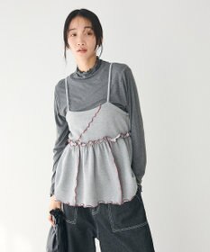 CRAFT STANDARD BOUTIQUE 配色メローキャミトップス