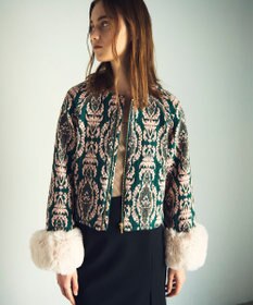 GRACE CONTINENTAL オーナメントジャガードジャケット