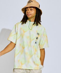 PW CIRCULUS 【吸水速乾 / UV遮蔽率99.5%  UVカット / ストレッチ】【MEN】タイダイ柄モックネックT ゴルフ