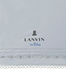 MOONBAT 【遮光率100％/遮熱/UV】LANVIN en Bleu (ランバン オン ブルー)晴雨兼用日傘 ピコレース シルバーラメ刺繍 長傘