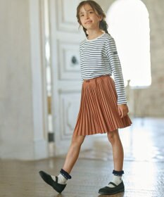 組曲 KIDS 【110-140㎝】長袖ボーダー Tシャツ