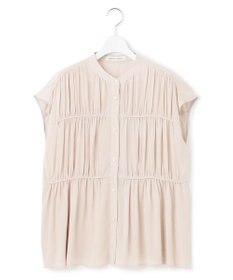 23区 【接触冷感/WEB&一部店舗限定】レーヨンスパローン ティアード ブラウス