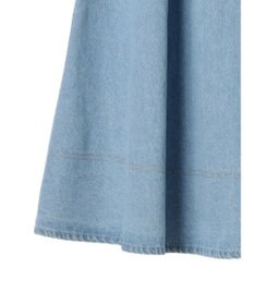 earth music&ecology フロントジップタックフレアスカート