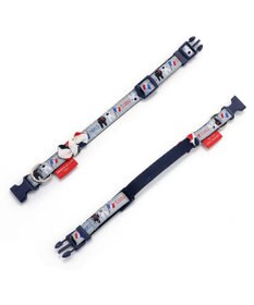 PET PARADISE リサとガスパール リボン付き首輪 《パリ柄》 ＳＳ 小型犬