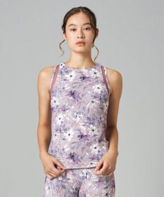 Chacott ラインフラワープリントトップ
