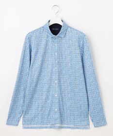 23区GOLF 【MEN】【吸水速乾/UVカット】ストライプロゴ 長袖シャツ