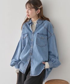 earth music&ecology 【予約】ウエスタンデニムシャツ