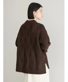 AMERICAN HOLIC Ｍｉｘヤーンモックネックケーブルニットプルオーバー