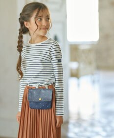 組曲 KIDS 【110-140㎝】長袖ボーダー Tシャツ