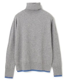 BEIGE， 【洗える】POMPE / ウールカシミヤタートルネックニット