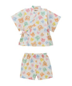 MIKI HOUSE HOT BISCUITS 【80-120cm】総柄 甚平スーツ