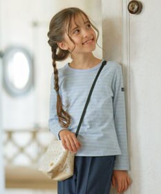 組曲 KIDS 【110-140㎝】長袖ボーダー Tシャツ