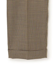 J.PRESS MEN 【J.PRESS ORIGINALS】Wool Polyester Gun Club Check Spindle New Piped Stem Slacks