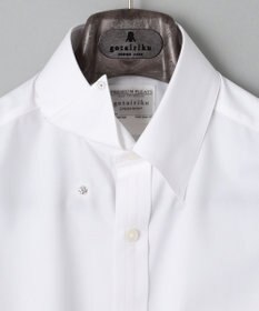 GOTAIRIKU 【形態安定】PREMIUMPLEATS_スナップダウン_通年ドレスシャツ（無地/織柄）