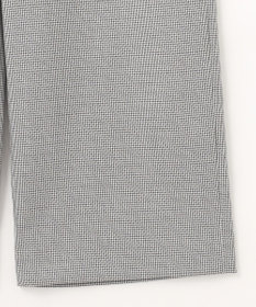 J.PRESS LADIES L 【洗える】シャークスキンハウンドトゥース セミワイド パンツ