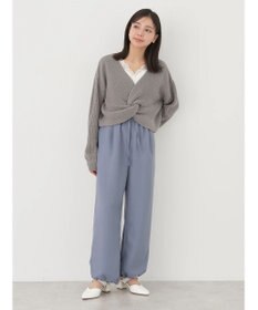 earth music&ecology 裾ドロストパラシュートパンツ