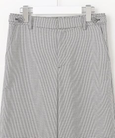 J.PRESS LADIES L 【洗える】シャークスキンハウンドトゥース セミワイド パンツ