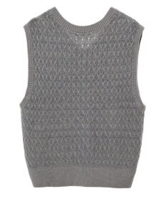 earth music&ecology ラメジャガードニットベスト