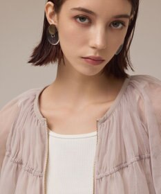 GRACE CONTINENTAL チュールシアーブルゾン