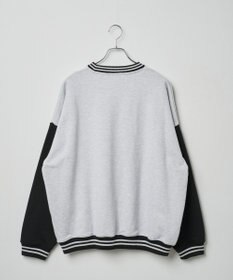 WEGO ヘビーウエイト刺繍バイカラープルオーバー