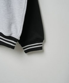 WEGO ヘビーウエイト刺繍バイカラープルオーバー