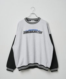 WEGO ヘビーウエイト刺繍バイカラープルオーバー