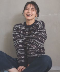 ANY 【洗濯機可能】ソフトアクリルスノージャガードニット