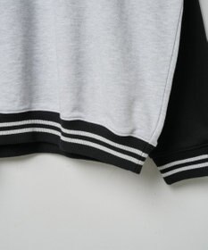 WEGO ヘビーウエイト刺繍バイカラープルオーバー