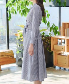 Tiaclasse カシュクールシャツワンピース