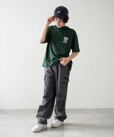 WEGO 【KIDS/150cm/160cm/ウエストゴム】デニムイージーカーゴパンツ（JUNIOR）