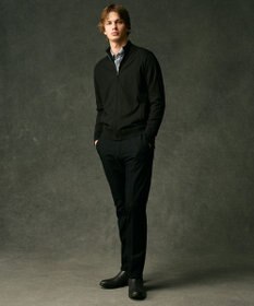 JOSEPH ABBOUD 【柔らか・光沢感】コットンビエラストライプ シャツ