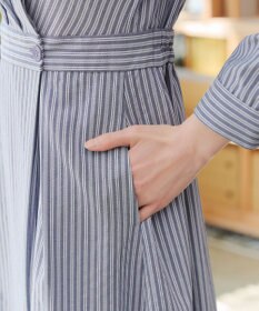 Tiaclasse カシュクールシャツワンピース