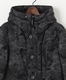 JOSEPH ABBOUD MOUNTAIN 【イタリア素材/ECOファー/9ポケット/ダウン/男女兼用】スライバーカモフラージュ　ダウンコート