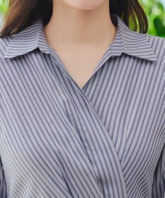 Tiaclasse カシュクールシャツワンピース