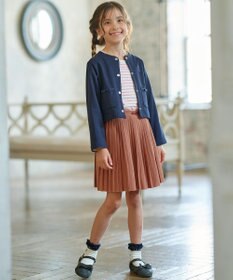 組曲 KIDS 【110-140㎝】長袖ボーダー Tシャツ