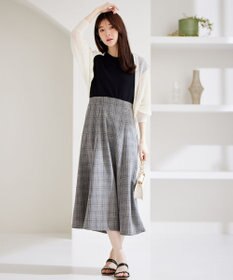 ANY SIS 【洗える】ニットコンビ ワンピース