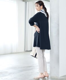 Tiaclasse L 【洗える】大人可愛いバックフレアカットチュニック