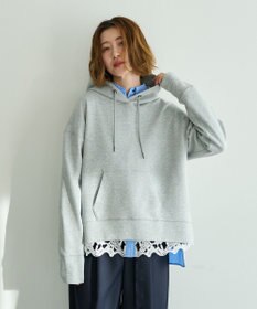 YECCA VECCA レースヘムロングシャツ