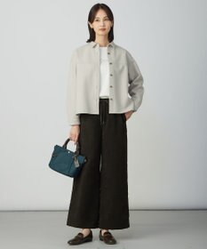 J.PRESS LADIES L マイクロライトスエード ワイド パンツ