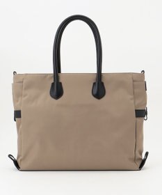 Y'SACCS ナイロン×リサイクルレザー　ホック2WAYトート　Mサイズ