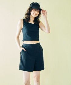 San-ai Resort（三愛水着楽園） 【WEB限定】5点セット キャップ付きUVカットタンキニ+ティアードラッシュセット水着【BeachQueen(ビーチクイーン）】