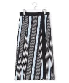 ICB 【先行予約】ランダムストライププリント ストレートスカート