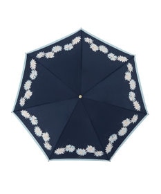MOONBAT 【雨傘】ランバン　オン　ブルー (LANVIN en Bleu) 花柄 プリント 折りたたみ傘