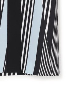 ICB 【先行予約】ランダムストライププリント ストレートスカート