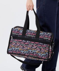 LeSportsac DELUXE MED WEEKENDER/NYCスクリプトブラック