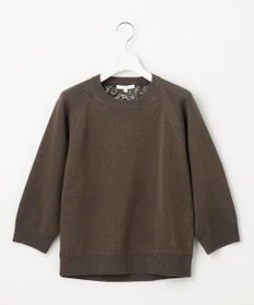 自由区 S 【洗える】レースコンビニット プルオーバー