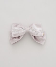 Maison de FLEUR ベロアレースリボンバレッタ