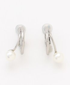 ANY ２連パールフープイヤリング(両耳用)