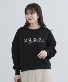 Green Parks ショート丈キルトロゴプルオーバー